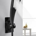 thumbnail image 4 of beisidaer Self-Adhesive Shower Arm Head Holder Adjustable Wall Mounted Fixed Base Plate Bracket For Bathroom Hardware-Black, 4 of 7