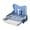 Blue, variant on Dog Potty Tray With Anti-Splash Baffle & Urine Post, Detachable Mesh Leak-Proof Puppy Toilet, Easy Clean Indoor Pet Litter Box For Small Medium Dogs Apartment Daily Use-（Blue）