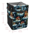 thumbnail image 5 of Christmas Foldable Car Trash Can with Lid, Leak-Proof Hanging Storage Bag - Car Trash Bin, Mini Trash Can, 5 of 6