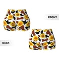 thumbnail image 5 of Vsdgher Cow Print Sunflower print Workout Shorts for Women Seamless Soft Smooth Gym Yoga Scrunch Active Exercise Fitness Shorts, 5 of 8
