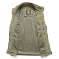 thumbnail image 4 of RYDCOT Men's Lightweight Breathable Outdoor Travel Work Fishing Vest with Multi-Pockets and Mesh Lined Khaki, 4 of 5