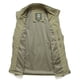 thumbnail image 2 of Ceisia Men's Relaxed Fit Stand Collar Multi-Pocket Utility Vest Outdoor Fishing Travel Gilet Khaki XXL Gifts, 2 of 4