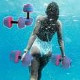 thumbnail image 2 of Hyasfey Aquatic Dumbbells EVA Foam Water Weights Pool Resistance Exercise Barbells for Aerobics Fitness Training Weight Loss Muscle Toning, 2 of 7