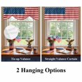 thumbnail image 6 of American Flag Tie Up Valances Curtain, Adjustable Kitchen Independence Day Stars Stripes Linen Style Background Valances for Windows Decor, Rod Pocket Short Curtains Set for Bedroom/Bathroom, 60"x18", 6 of 9
