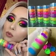 thumbnail image 2 of Happydeer 6 Colors Lasting Glitter Nail Art Neon Powder Eyeshadow Pigment Manicure Decor, 2 of 5
