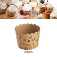 thumbnail image 4 of 50Pcs Baking Cups Baking Tools Cups Muffin Decoration for Liners Paper Baking Restaurant Dessert Shop Style D, 4 of 8