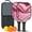 Black-1, variant on Pickleball Paddles Set Of 2, Fiberglass Surface, Fluid Smoke Aurora Art Style, 4 Balls & Bag