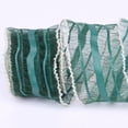thumbnail image 1 of Zhuge Cinta de gasa de 10 yardas por rollo: perfecta para invitaciones de boda, decoración festiva y envoltura de regalos, color verde oscuro, 1 of 5