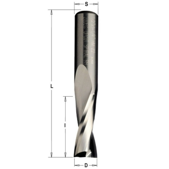 Cmt Solid Carbide Spiral Bit