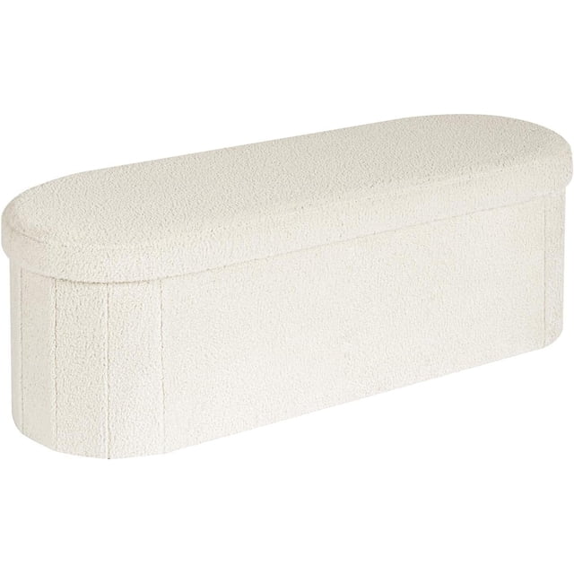 with Storage for Living Room Sherpa Folding Storage Foot Rest Inches Collapsible Bedroom Bench