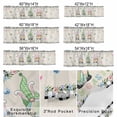 thumbnail image 2 of Valance Curtains for Kitchen Windows Happy Easter Rabbits Dwarfs Rod Pocket Valance Eggs on Linen Short Window Curtain Topper for Bedroom Living Room Bathroom 42x12in,1&nbsp;Panel, 2 of 9