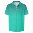 thumbnail image 5 of NOLDARES Mens Ribbed Polo Shirt Textured Knit Short Sleeve Casual Golf Beach Vacation Tops(Green,2XL), 5 of 6