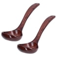 thumbnail image 2 of Soup Ladle, Wide Use Long Handle Simple Style Wooden Spoon Easy Cleaning  For Cooking 9cm Spoon Width, 2 of 8