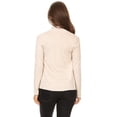 thumbnail image 4 of Women's Solid Open Front Long Sleeve Lightweight Soft Basic Sweater Cardigan, 4 of 4