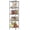 Chrome, variant on melmine 6-Tier Slim Vertical Storage Shelf,Adjustable Metal Wire Shelving Unit,Narrow Rack for Small Spaces,Bathroom,Black