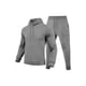 thumbnail image 5 of Ceisia Men's Solid Color Hooded Tracksuit Set with Cargo Pockets for Casual & Sports Wear Gray L Gifts, 5 of 5