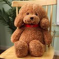 thumbnail image 2 of EUBUY Teddy Dog Doll Plush Toy Simulation Dog Toy Children Kids Curly Haired Dog Toy Cute Animal Pet Teddy Dog Birthday Light Brown 12.6", 2 of 2