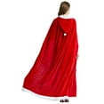 thumbnail image 3 of Gupgi Cape de Noël pour Femmes en Velours Rouge Cape à Capuche Robe Costume de Madame Claus, 3 of 7