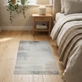 thumbnail image 3 of ODIKA 2'x3' Washable Doormat Non-Slip, Low Pile Table Abstract Distressed Farmhouse Motif Faded Watercolor Brushstroke for Entryway, Kitchen, Laundry Room, 3 of 7