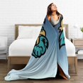 thumbnail image 5 of Coastal Carolina University Fleece Blanket, Very Soft Microfiber Flannel Blanket for Couch Warm and Cozy for All Seasons, 5 of 6