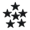 thumbnail image 1 of 6 parches de diamantes de imitación con forma de estrella 3D para planchar y coser, apliques hechos a mano para prendas de vestir Negro, 1 of 8