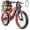 Red, variant on EOEOTWO 26"x4.0 Fat Tire Electric Bike for Adults, 1500W Motor 48V 17.5Ah Battery, Full Suspension Mountain Ebike, 34 MPH Fast E-Bike 60 miles Pedal Assist, UL 2849 Certified