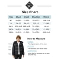 thumbnail image 3 of Wantdo Boy's Recycled Winter Coat Padded Winter Jacket Waterproof Puffer Jacket with Detachable Hood Dark Gray 8, 3 of 9
