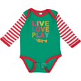 thumbnail image 3 of Inktastic Live Love Play the Trumpet Boys or Girls Long Sleeve Baby Bodysuit, 3 of 5