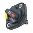thumbnail image 4 of 12V/24V 15 20 30 40 AMP RV Car Breaker Manual Reset Portafusibles Baoblaze Disyuntor manual, 4 of 8