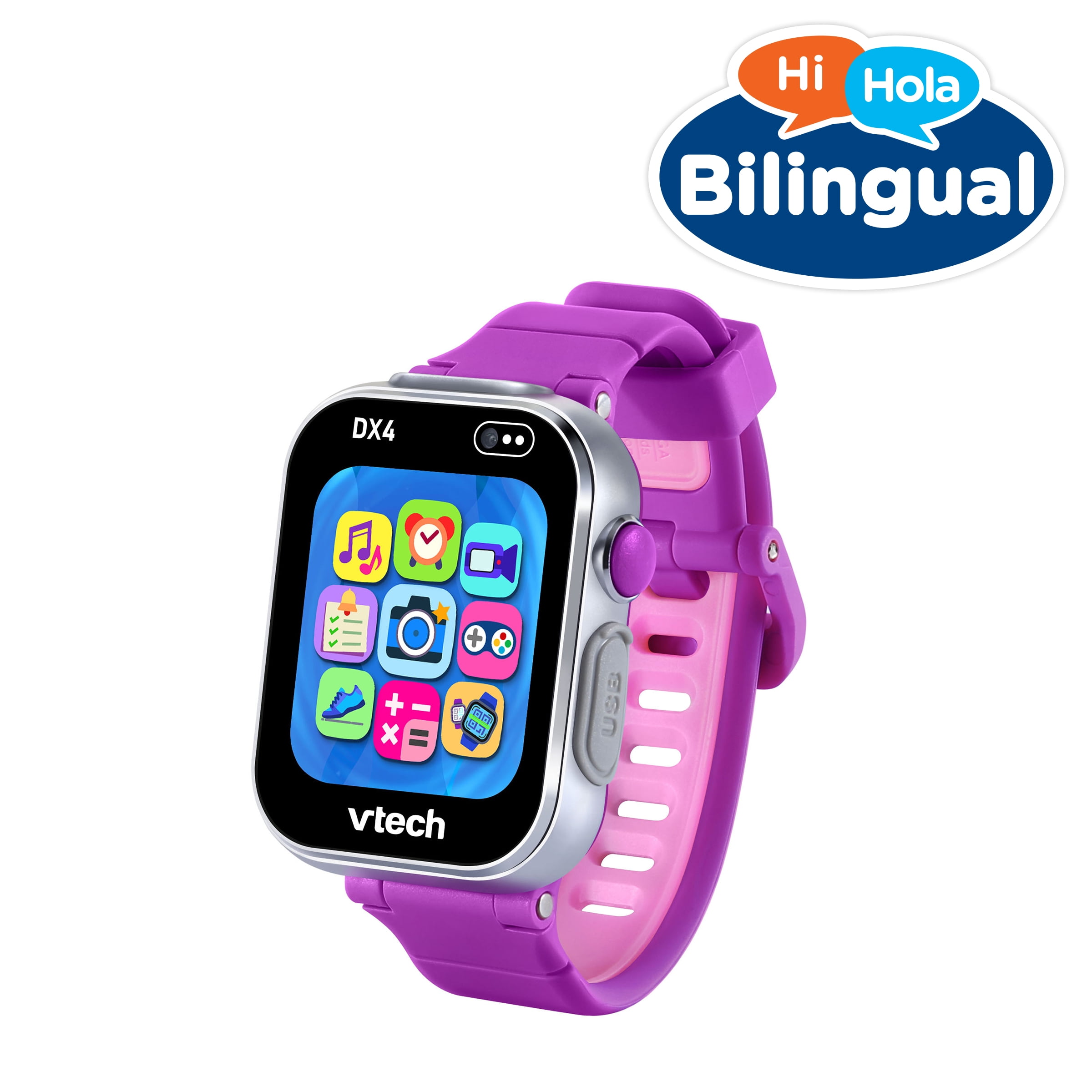 VTech KidiZoom Smartwatch DX4 - Purple Plastic, Metal with Accessories, Baby and Toddler Toys