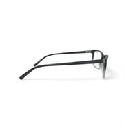 Bio Eyes Men's BE26 Boabab Rectangular Prescription Eyeglasses with Case, Black Gold