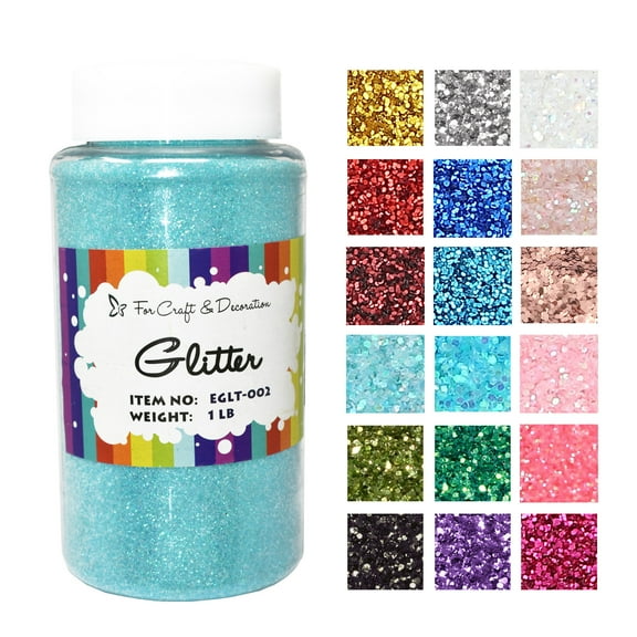 Craft and Party, 1 pound bottled Craft Glitter for Craft and Decoration
