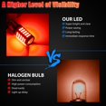 thumbnail image 3 of 2Pcs 1157 LED Bulbs 12V 66SMD Super Bright Low Power Strobe Light 360 Degrees Safety Warning Brake Light Replacement, 3 of 9