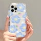 thumbnail image 3 of Funda de teléfono con flores para iPhone 13, fundas para iPhone 15, 16 Pro Max, 11, 14, 13, 12 XR, X, XS, 7, 8 Plus, SE 2022, 2020, carcasa de silicona suave, 3 of 5