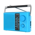 thumbnail image 1 of Radio AM/FM portátil LEOTEC con mejor recepción azul, 1 of 7