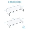 thumbnail image 2 of ERGO COLLECT Acrylic Dual Monitor Stand Riser 2 Tier, Modular Laptop Stand for Desk, Multifunctional Desktop Organizer Shelf for PC, iMac, Printer, D, 2 of 8