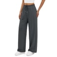 thumbnail image 3 of Fantaslook Wide Leg Sweatpants for Women Casual High Waisted Baggy Sweatpants Drawstring Workout Pants with Pockets Fashion Outfits, 3 of 9