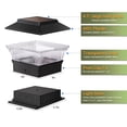 thumbnail image 3 of Kanstar Solar Post Cap Deck Lights Waterproof LED 6 Pack for 4x4 Posts, 3 of 7