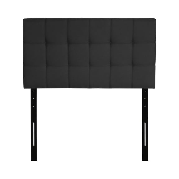 Furinno FB17038T Roanne Tufted Headboard, Black, Twin