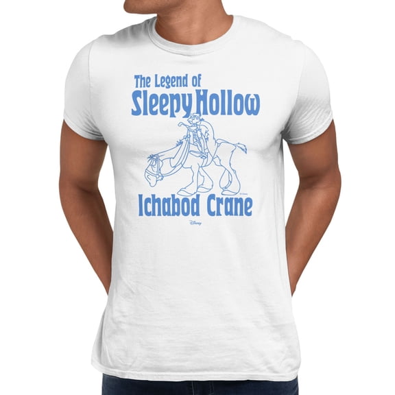 Disney The Legend of Sleepy Hollow Ichabod Crane Men's T Shirt (White, S-XXXL)