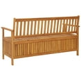 thumbnail image 3 of vidaXL Garden Storage Bench 148 cm Solid Acacia Wood, 3 of 5