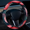 thumbnail image 2 of Flamingo 14.5 Inch Printing PVC Leather Auto Accessories Car Wheel Cover, Steering Wheel Cover, Steering Wheel Covers, 2 of 6