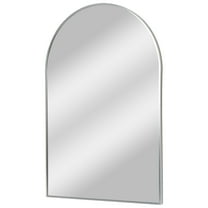 Head West Arch Shaped Thin Metal Frame Modern Wall Vanity Accent Mirror - 24" x 36"