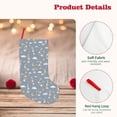 thumbnail image 4 of KLL Sleep Rabbit for 18" Christmas Stocking Snowman Xmas Stocking Holiday Christmas Decoration Gifts for Family Kids, 4 of 8