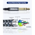 thumbnail image 2 of Cable de instrumento AkoAda, 6,35 mm, TRS, 6 m, 2 unidades, ángulo recto, 2 of 6