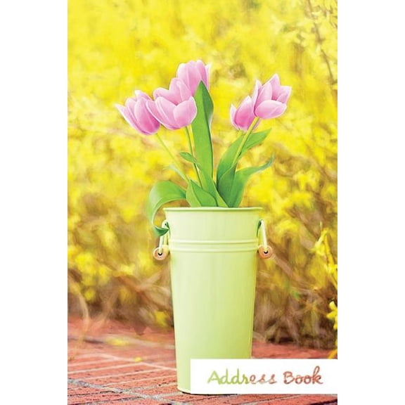 Address Book Flower Edition.: Address Book.: Glossy And Soft Cover, Large Print, Font, 6" x 9" For Contacts, Addresses, Phone Numbers, Emails, Birthday And More. (Paperback)(Large Print)