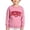 Pink, variant on Boys Long Sleeve Crewneck Letter Print Sweatshirt Soft Casual Pullover Top For Kids Fall Winter Holiday Outfit