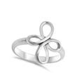 thumbnail image 4 of Swirl Infinity Cross Knot Thumb Ring .925 Sterling Silver Band Jewelry Female Male Unisex Size 7, 4 of 4