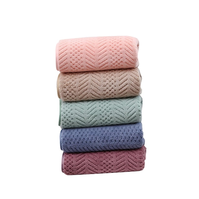 Juego de 5 toallas de baño absorbentes (14 x 30 pulgadas), toalla portátil suave de secado rápido para ducha corporal, deportes, gimnasio, playa,