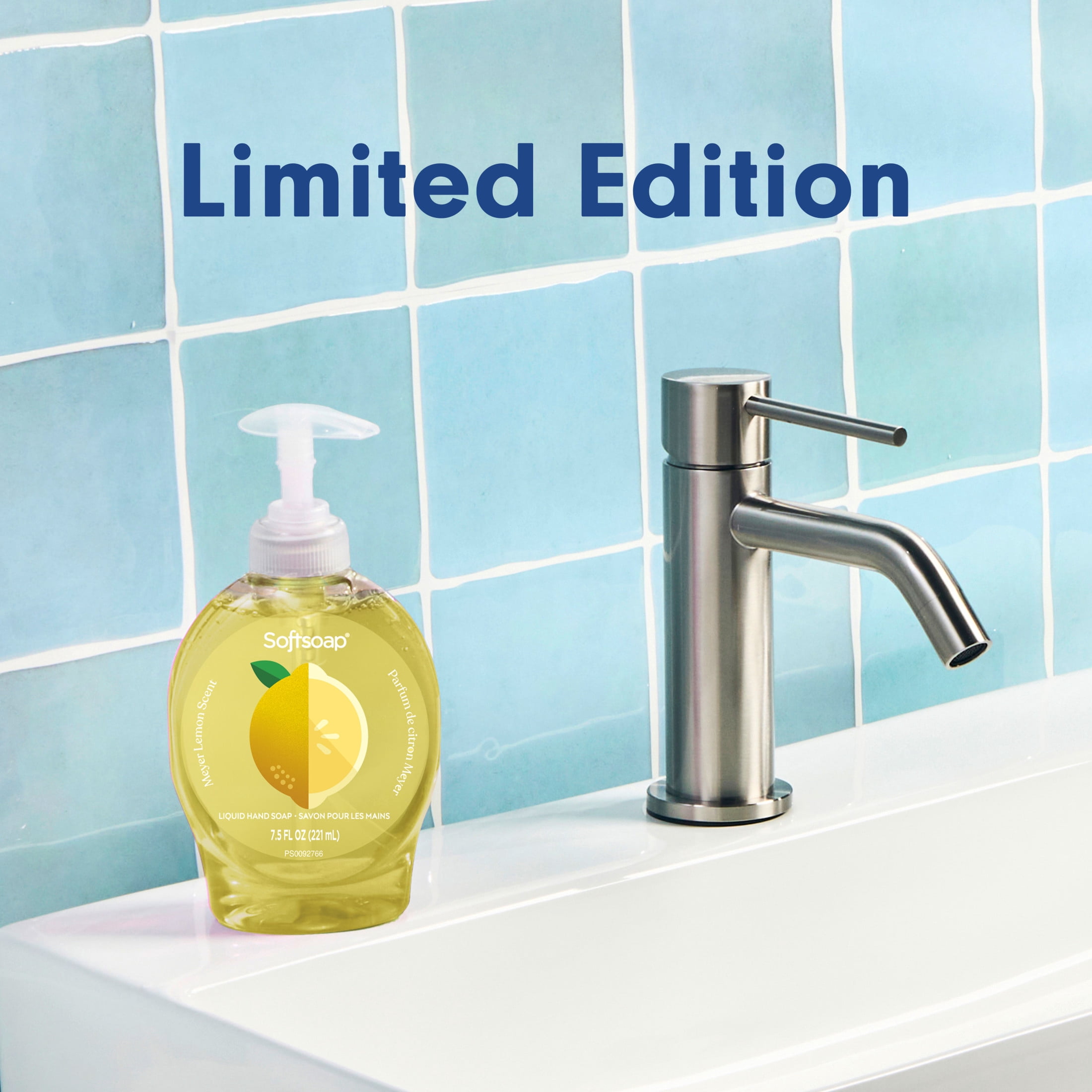 (6 pack) Softsoap Limited Edition Liquid Hand Soap, Meyer Lemon Scent, 7.5 fl oz Pump Bottle